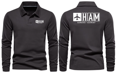 HAM AIRPORT LONG SLEEVE POLO